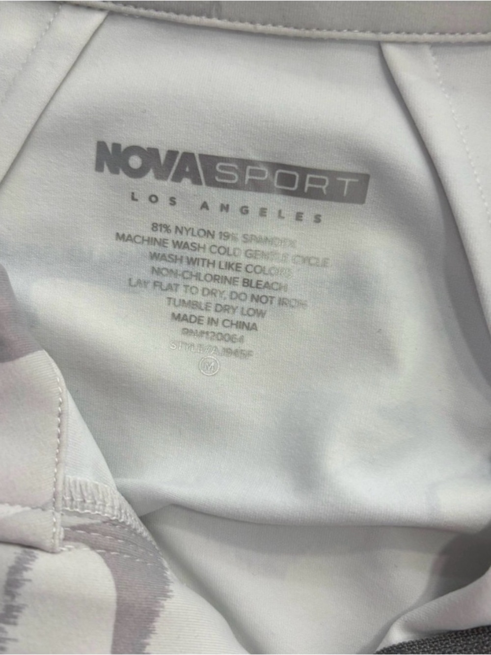 Fashion Nova Gray & White Camo Zip-Up Cropped Hoodie - Picture 3 of 3
